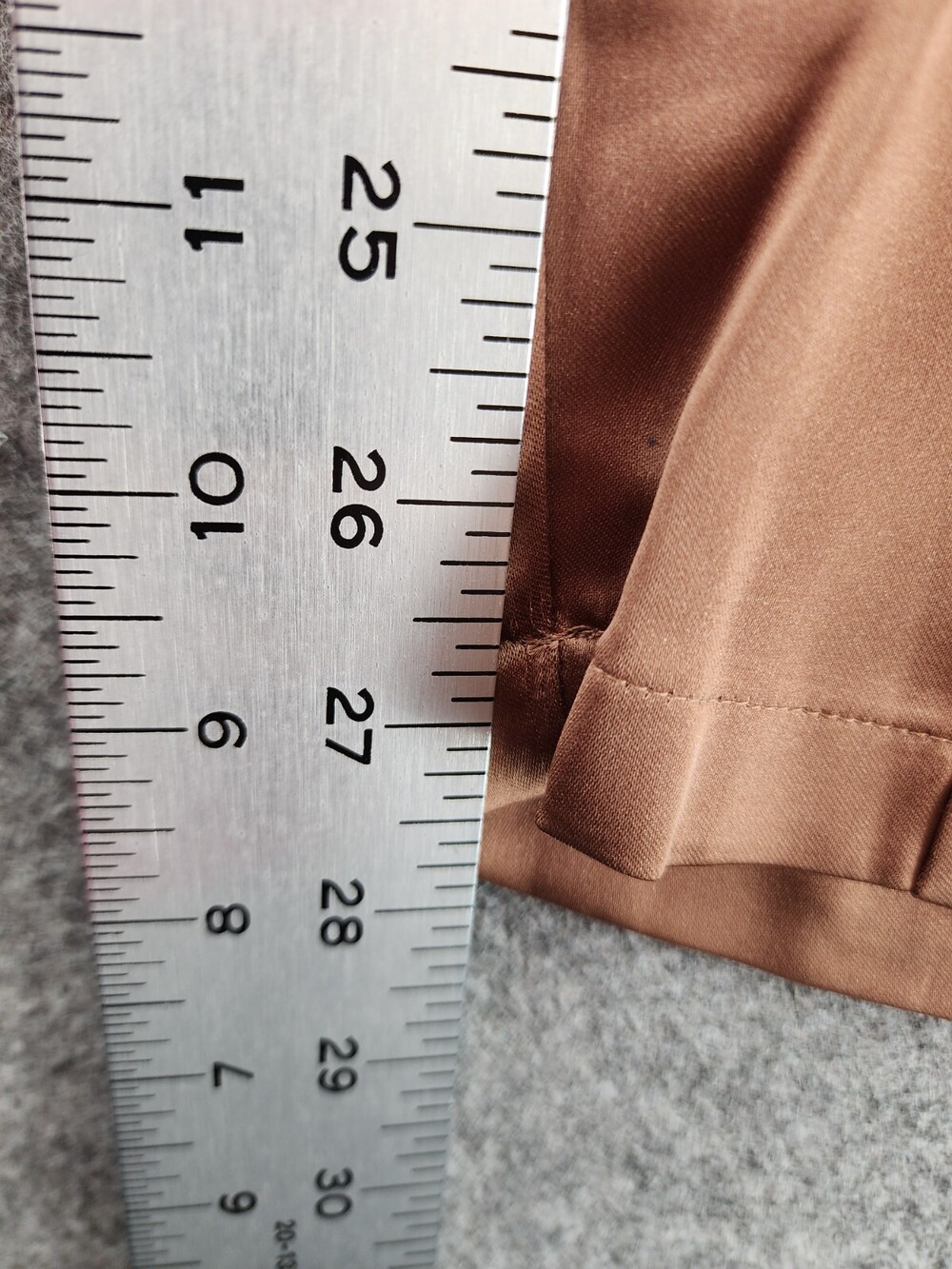 Bailey 44 Pants Womens 12 Brown Satin Cargo Ankle - Picture 9 of 9